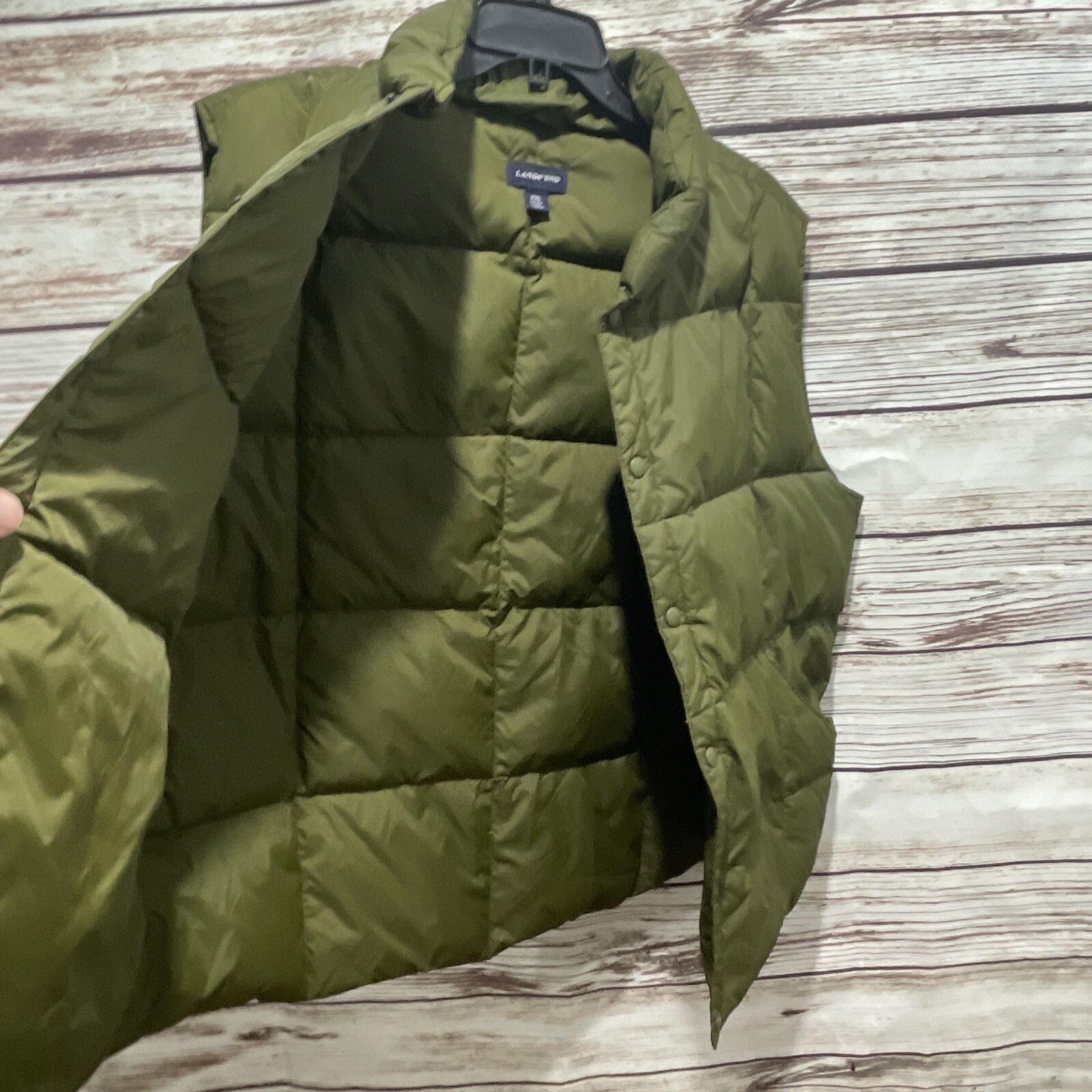 NEAR MINT Mens XXL Lands End Goose Down Puffer Vest (5052) FAST