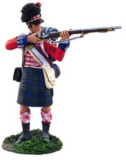 W. Britain Napoleonic 36017 British 42nd Black Watch Standing Firing 1