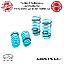 Godspeed Traction-S Performance Lowering Spring For 03-06 Infiniti G35 Sedan RWD
