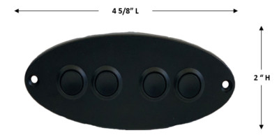 Mulin Electric Switch - MLSK14-E 4 Button Power Recliner Switch 
