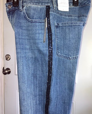 Preços baixos em Calça Jeans de LANTEJOULA para mulheres