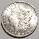 1879-P MORGAN DOLLAR Lustrous Light Frost Nice BU   #19C67 .900 Fine Silver Coin