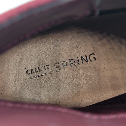 CALL IT SPRING BURGUNDY ANKLE BOOTS SIZE ZIPPER SZ 7.5 - Picture 5 of 8