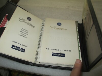 oem 1994 CADILLAC CONCOURS Owners Manual USER GUIDE Reference Book