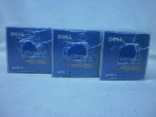 lot of 3 NEW Dell Ultrium 2 LTO Data Cartridge 5-Pack 200GB / 400GB