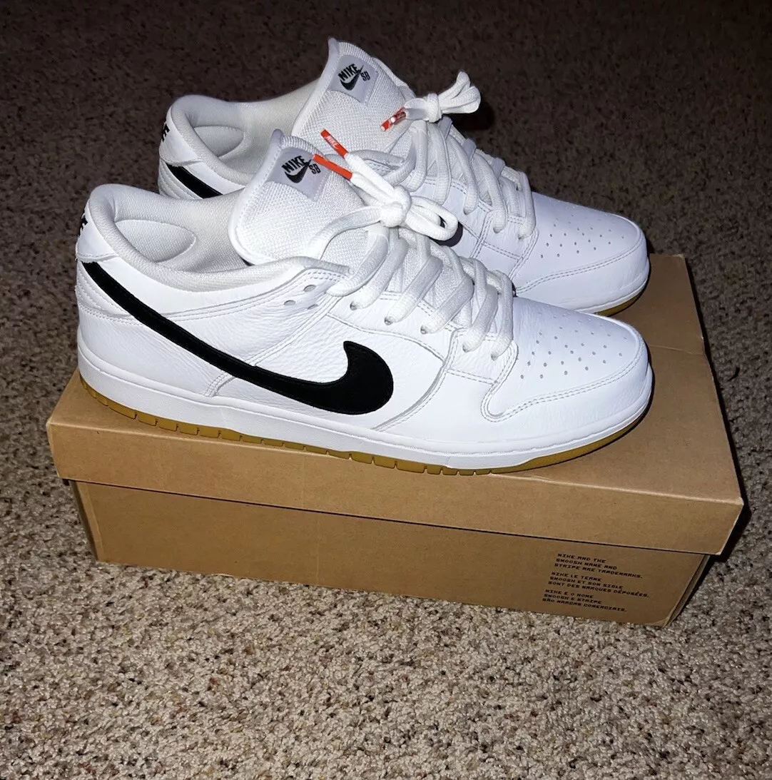 Original 2018 Nike SB Dunk Low Pro ISO Orange Label White 13 Gum Rare | eBay