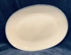 Pfaltzgraff SKY Discontinued 14 Inch Large Oblong Platter, White with Blue Trim — photo 4