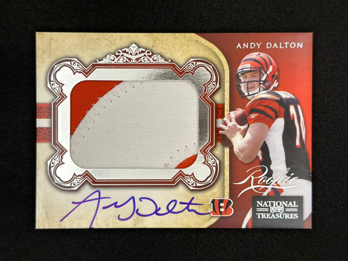 Andy Dalton [Autograph Material] #326 2011 Playoff National Treasures card