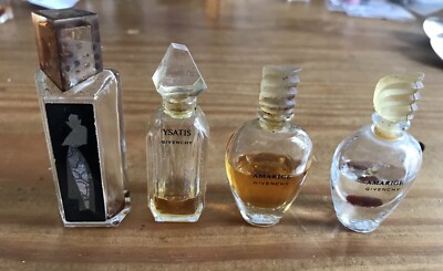 Vintage GIVENCHY Miniature Perfume Bottles FRANCE