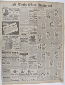 RARE 1887 G.A.R. Grand Army of the Republic Civil War Veterans Newspaper