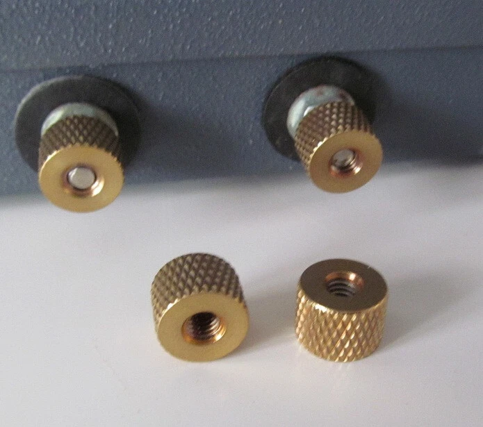 Terminal Nuts (4) Hornby, Hammant & Morgan compatible. Brass Nuts. Pack of Four