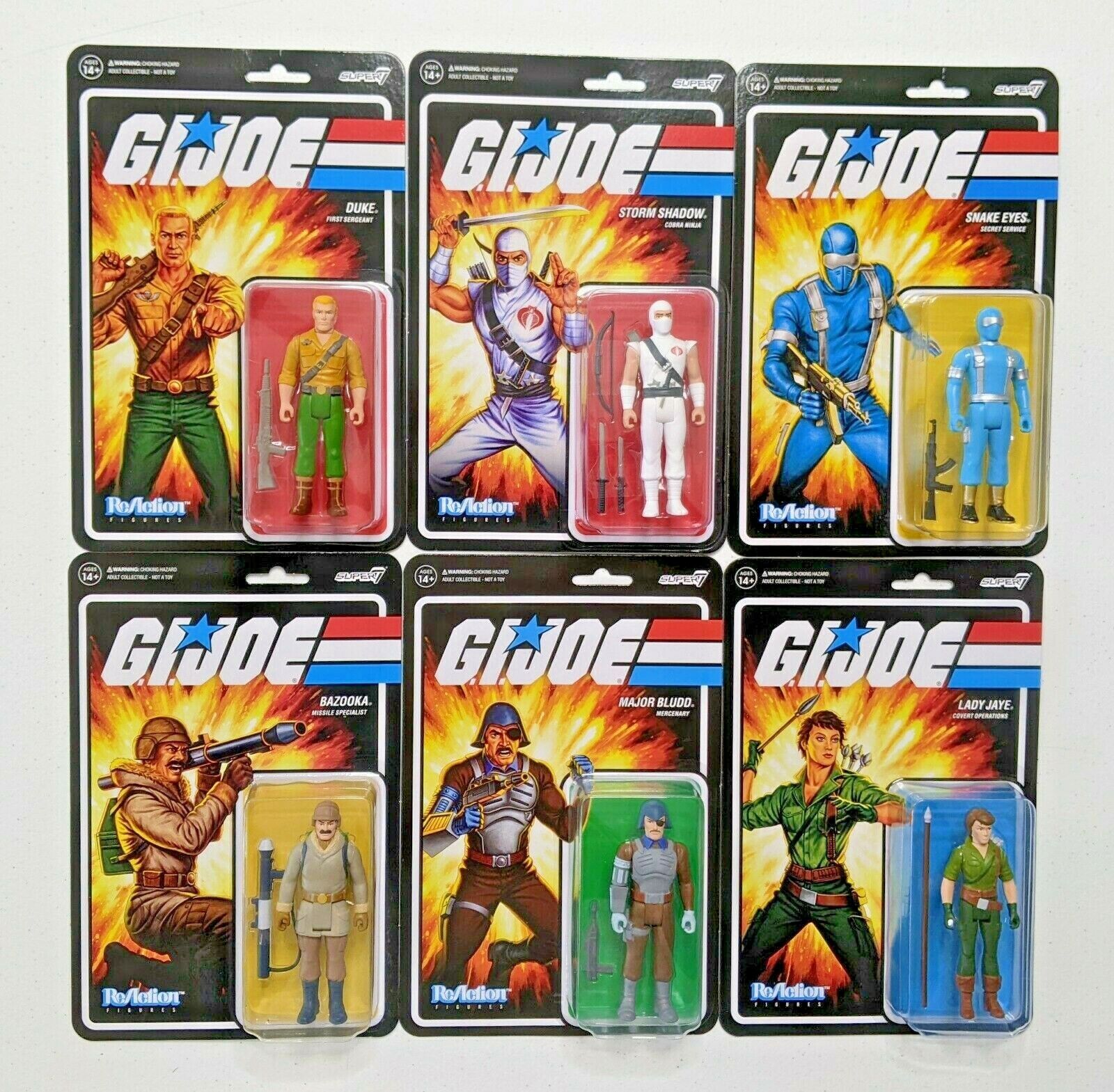 Choose your Super 7 ReAction Figures G.I. Joe Action Figure! NEW!!!