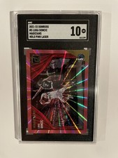 2021-22 Panini Donruss LUKA DONCIC Magicians Holo Pink Laser #5 SGC 10 Mavs