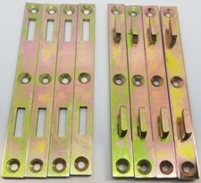 6" Inch Zinc Plated Steel Bed Rail Fastener KIT bedfasts brackets hooks holes mo