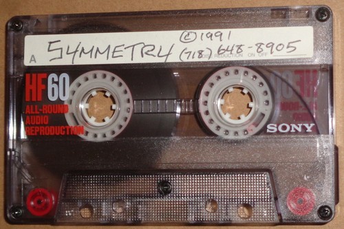 Dean Bohana - SYMMETRY - Rare Rock Demo Cassette 1991 - Picture 2 of 7