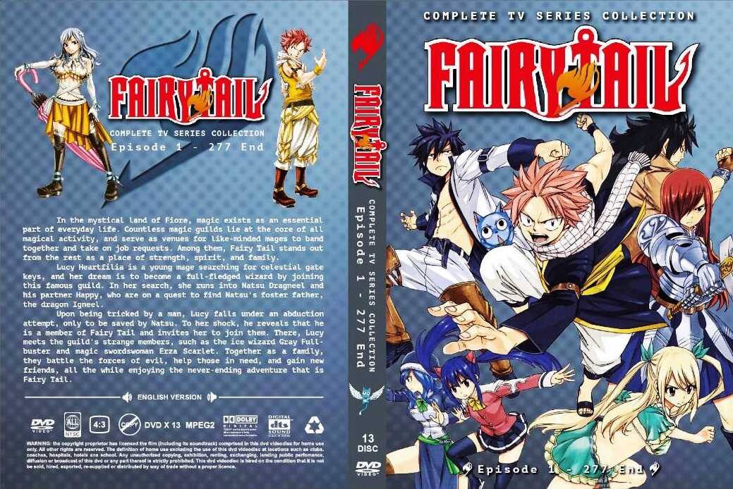 Fairy Tail (Season 1 - 9: VOL.1 - 328 End) ~ All Region ~ English