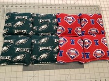 Philadelphia Eagles Phillies Cornhole bags set Of 8 bags ACA Standard