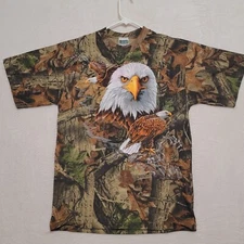 Advantage Timber Mens Camo T Shirt Size M Medium Short sleeve Hunting Sportex