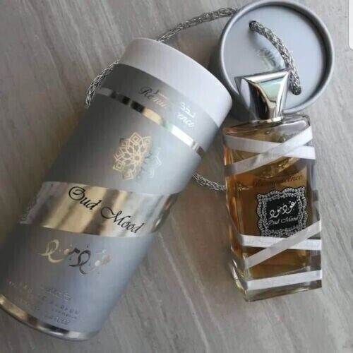 Oud Mood Reminiscence Silver Perfume By Lattafa 100 ML FAST Oriental Fragrance - Picture 3 of 6