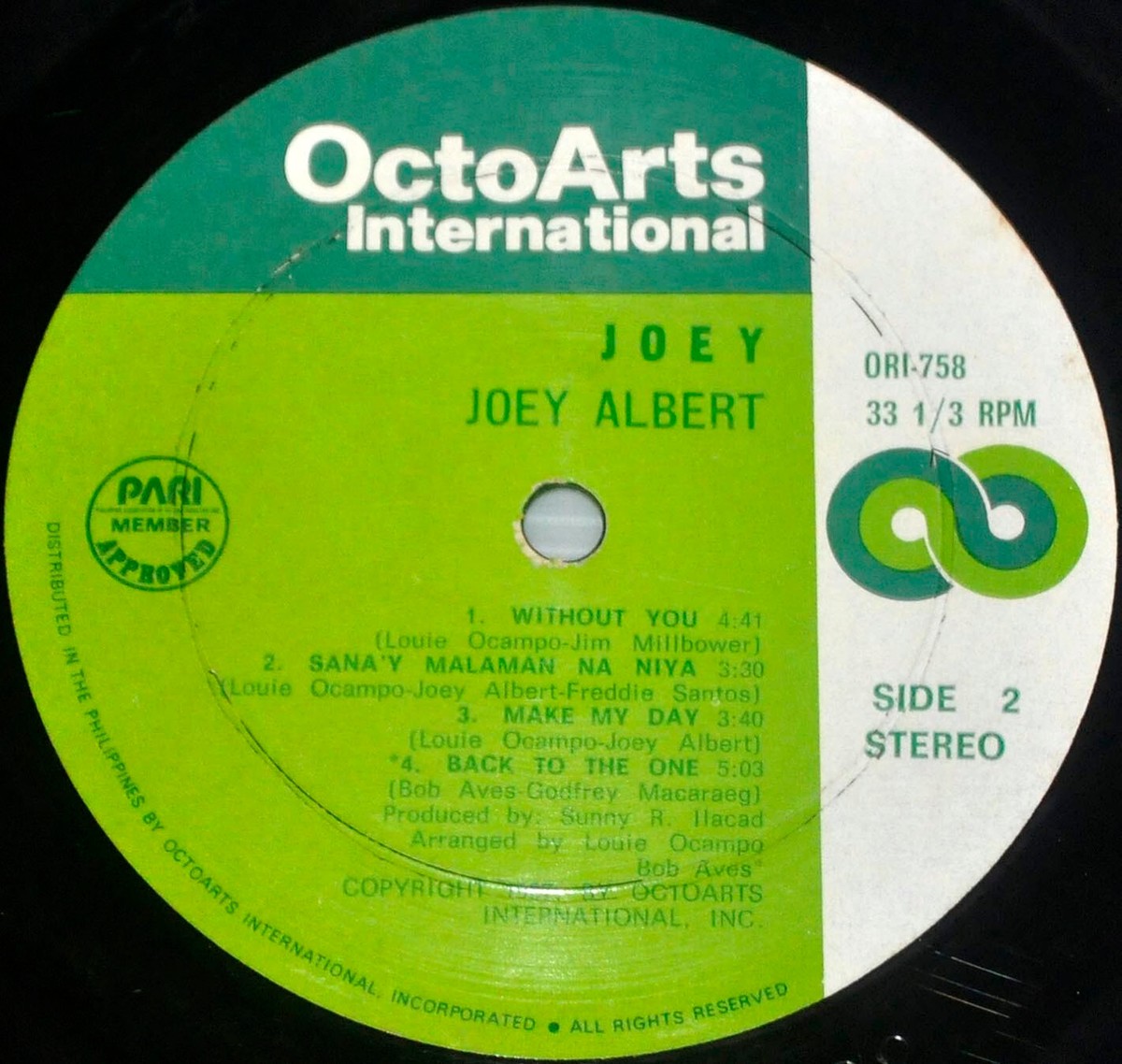 Philippines JOEY ALBERT Joey OPM LP Vinyl OCTOARTS Record | eBay