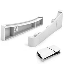 Horizontal Mount for PS5 Slim/PRO Disc/Digital Console Base Stand Holder White