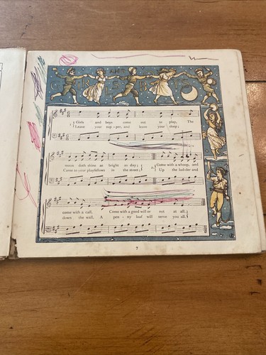 Antique 1880 1st Ed. The Baby’s Opera by Walter Crane Nursery Rhymes and Music - Picture 9 of 12