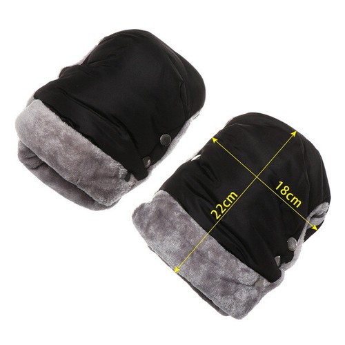 Chaud Gants Snap Bouton Imperméable Poussette Landau Main Manchon Moufles Maison - Photo 6/16