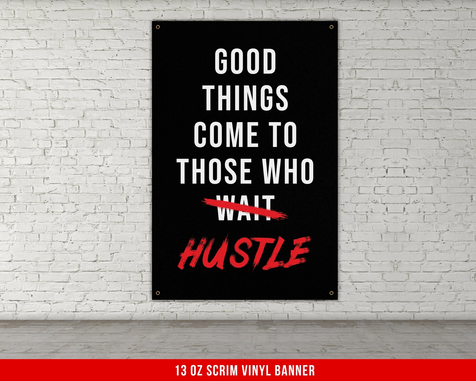 Powerlifting Banner - Motivational Gym Decor - Fitness Wall Art