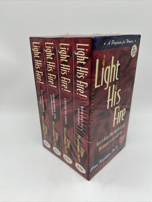 Light His Fire A Program for Women 1997 Ellen Kreidma 4 VHS Tape Set New Sealed
