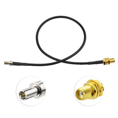 Eightwood 4G LTE Antenne Kabel TS9 Stecker auf SMA Buchse Anschluss Kabel 50cm