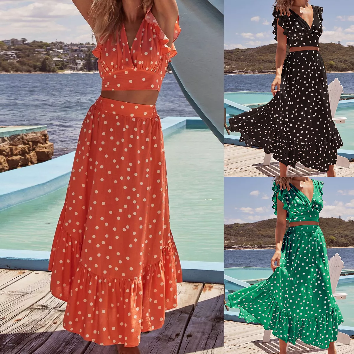 Long top skirt set