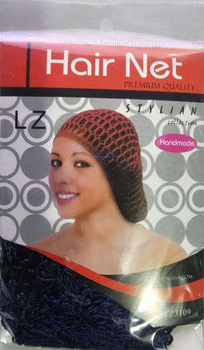 LZ Hair Net Premium Quality Collection Handmade LZ3109 Navy Blue Color May Vary
