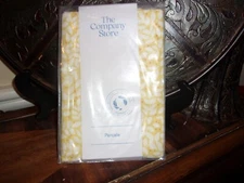 NIP The Company Store Naomi Leaf Yellow Cotton Percale Standard Sham