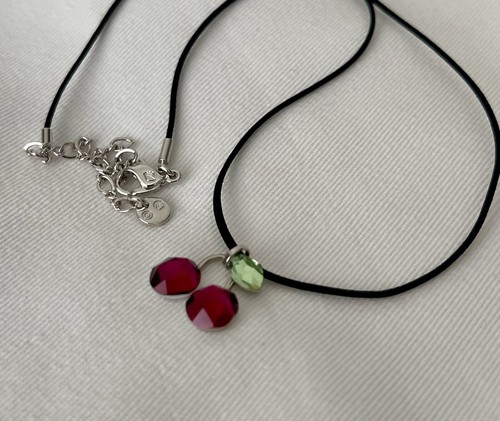 Original Swarovski Collier Kristall Kette Kirschen - Bild 4 von 5