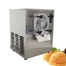 110V Desktop Commercial Hard Ice Cream Machine Intelligent Operation Panel 1400W