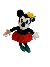 Disney Parks Minnie Mouse Charlotte Clark 12" Plush Doll 90th Anniversary Retro