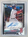 Blaze Jordan 2021 Bowman Chrome Mega Box Mojo Black Refractor Auto 1st RC 1/1