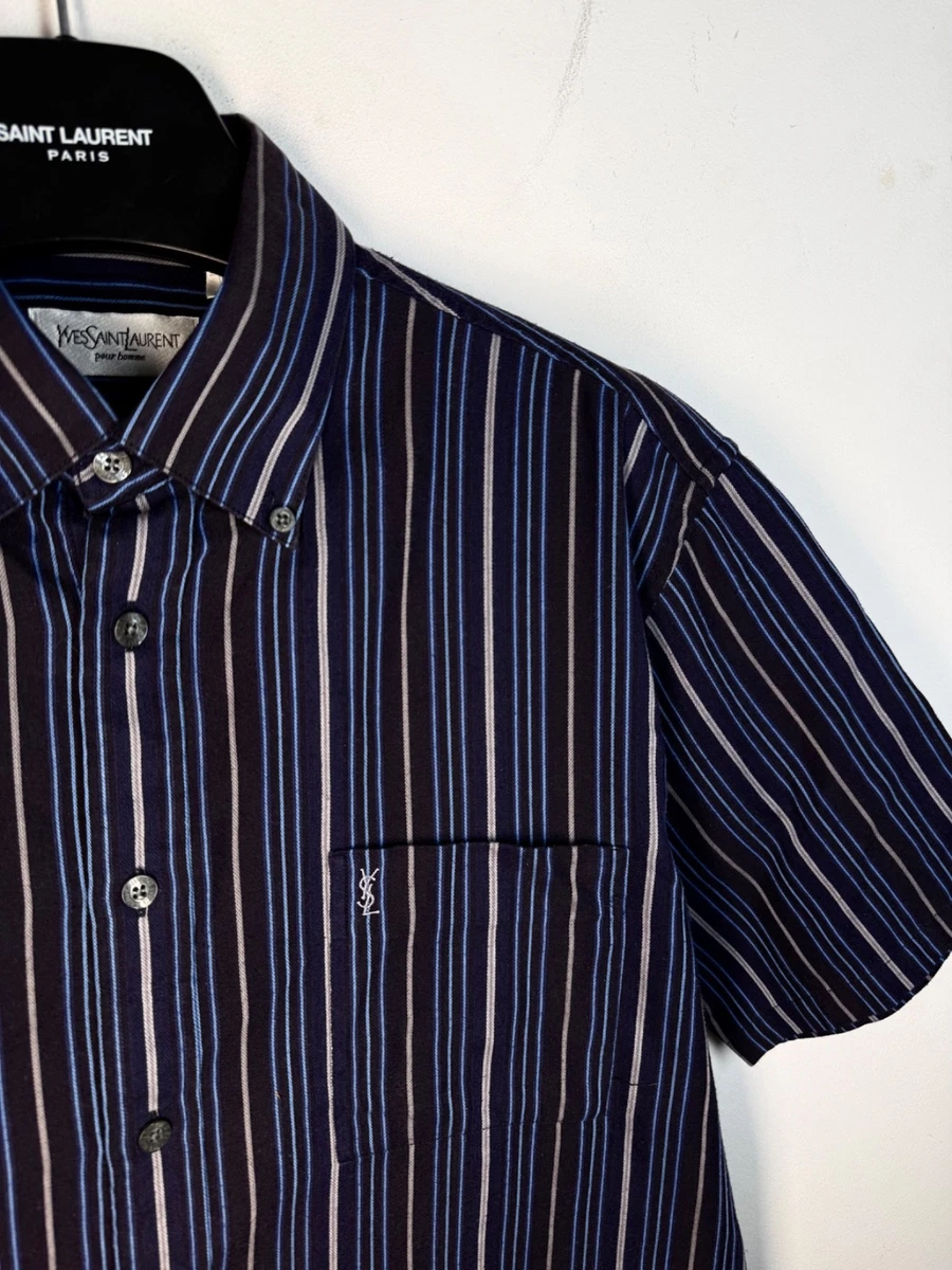 Saint Laurent Short Sleeve Casual Button-Down Shirts for Men for