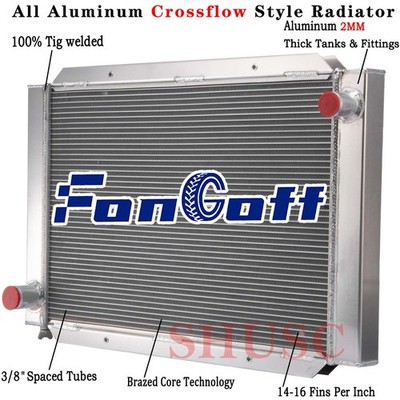 209000 2 Row Aluminum Airboat Radiator 31''W x 21''H High Performance Universal