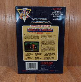 MINTY BOX CIB Hangtab Ghosts 'N Goblins 1st Print complete in nintendo nes lot