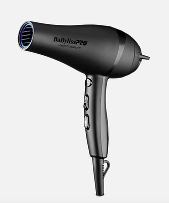 BaBylissPRO Nano Tianium Limited Edition Black&Blue Professional Ionic Hair Dry.