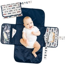 Portable Diaper Changing Pad  Waterproof, Wipeable  Compact Baby Changing P...