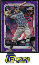 2024 Topps Chrome Cosmic #140 Osleivis Basabe Purple Nebula Refractors #/150