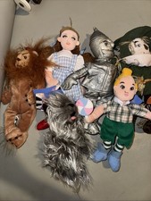 New WBSS Wizard of Oz Dorothy, Toto, Lion, Tin Man, Scarecrow 5 Bean Bag Plush