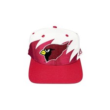 Vtg Rare NFL Phoenix Cardinals Logo Athletic Wool Sharktooth Snapback Hat