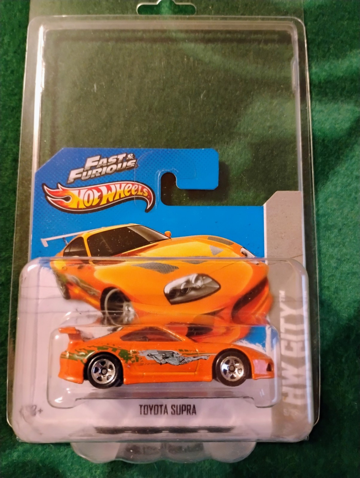 2013 Hot Wheels Fast & Furious TOYOTA SUPRA  Short Card  In Protector  HTF