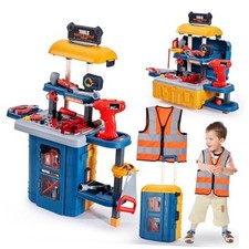 Kids Tool Bench with Kids Tool Set, Three Modes Toddler Tool Tool Bench Playset