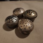 Lot Of 4 Antique Silverplate Replacement Salt And Pepper Lids. — photo 10