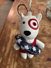 NWT Target Bullseye Dog Beach Summer Bag Charm Universal Thread Keychain USA