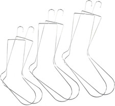 6Pcs Metal Sock Blockers for Knitting for Adults, Sock Drying Hanger of Small, M